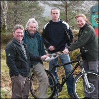 Cyclists Go Off-Road In The Sunart Oakwoods